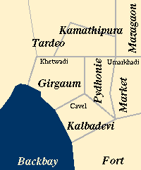 Small map of Mumbai